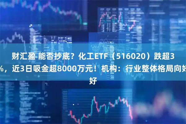 财汇盈 能否抄底？化工ETF（516020）跌超3%，近3日吸金超8000万元！机构：行业整体格局向好